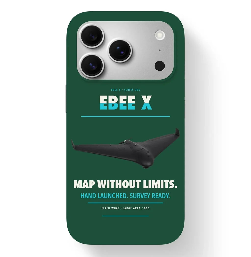 AgEagle eBee X Case design on dark green iphone case