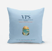 Thumbnail for Destin Fort Walton Beach Airport (VPS) design on light blue pillow