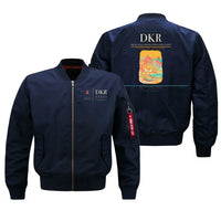Thumbnail for Leopold Sedar Senghor International Airport (DKR) design on blue bomber jacket