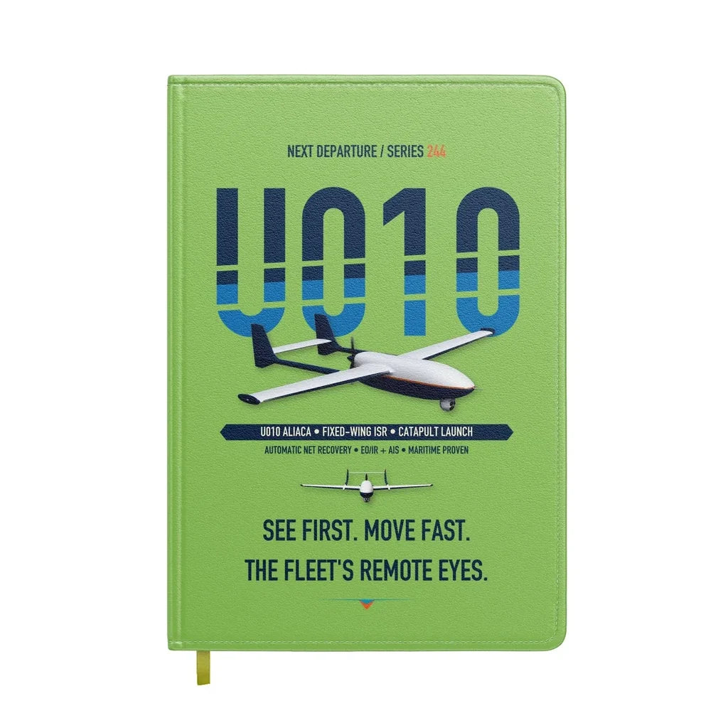 Airbus U010 Aliaca Fixed-wing design on light green notebook