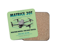 Thumbnail for DJI Matrice 30T design on light green 1 piece coaster