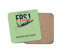 Thumbnail for British Aerospace Sea Harrier FRS.1 design on light green 1 piece coaster
