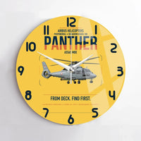 Thumbnail for Airbus Helicopters AS565 MBe Panther design on yellow no frame wall clock