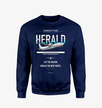 Thumbnail for Handley Page HPR.7 Dart Herald design on navy blue sweatshirt