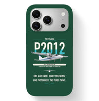 Thumbnail for Tecnam P2012 Traveller design on dark green magsafe iphone case, for iPhone 17 Pro
