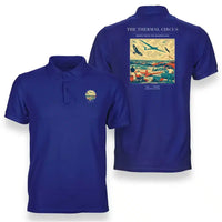 Thumbnail for VINTAGE G4474 - The Thermal Circus - Double-Side Polo T-Shirt design on blue