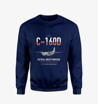 Thumbnail for Transall C-160D design on navy blue sweatshirt