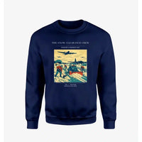 Thumbnail for VINTAGE G4523 - The Snow Clearance Crew - Designed Sweatshirts design on navyblue