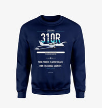 Thumbnail for Cessna 310R design on navy blue sweatshirt