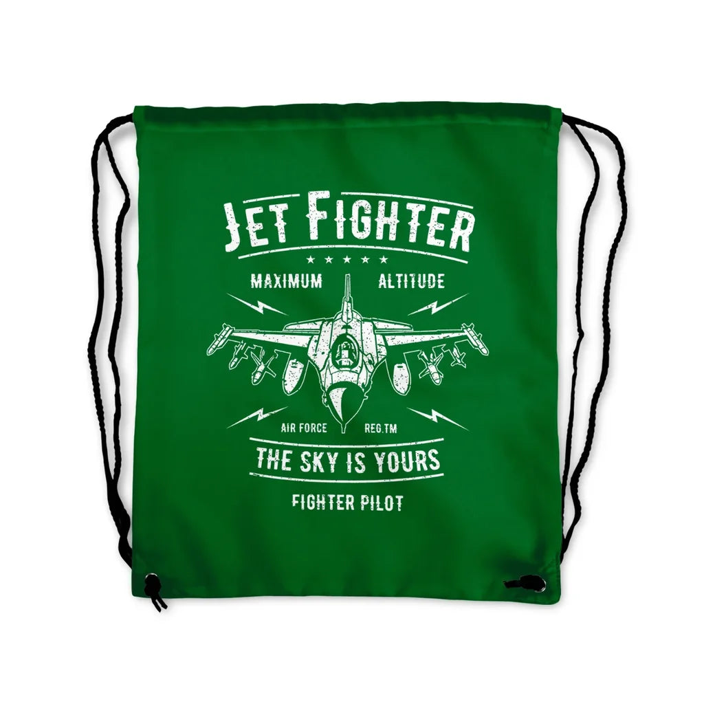 Jet Fighter - The Sky Drawstring Bag - view 4