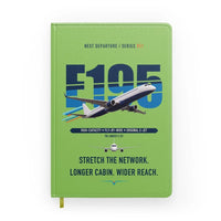 Thumbnail for Embraer E195 design on light green notebook