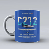 Thumbnail for C-212-300 Aviocar Mug design on blue casa