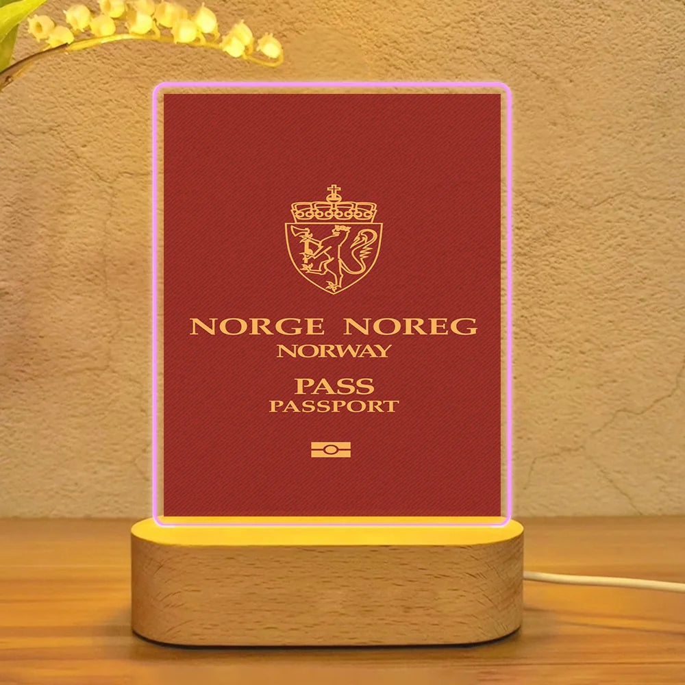 Norway Passport Lamp - view 4