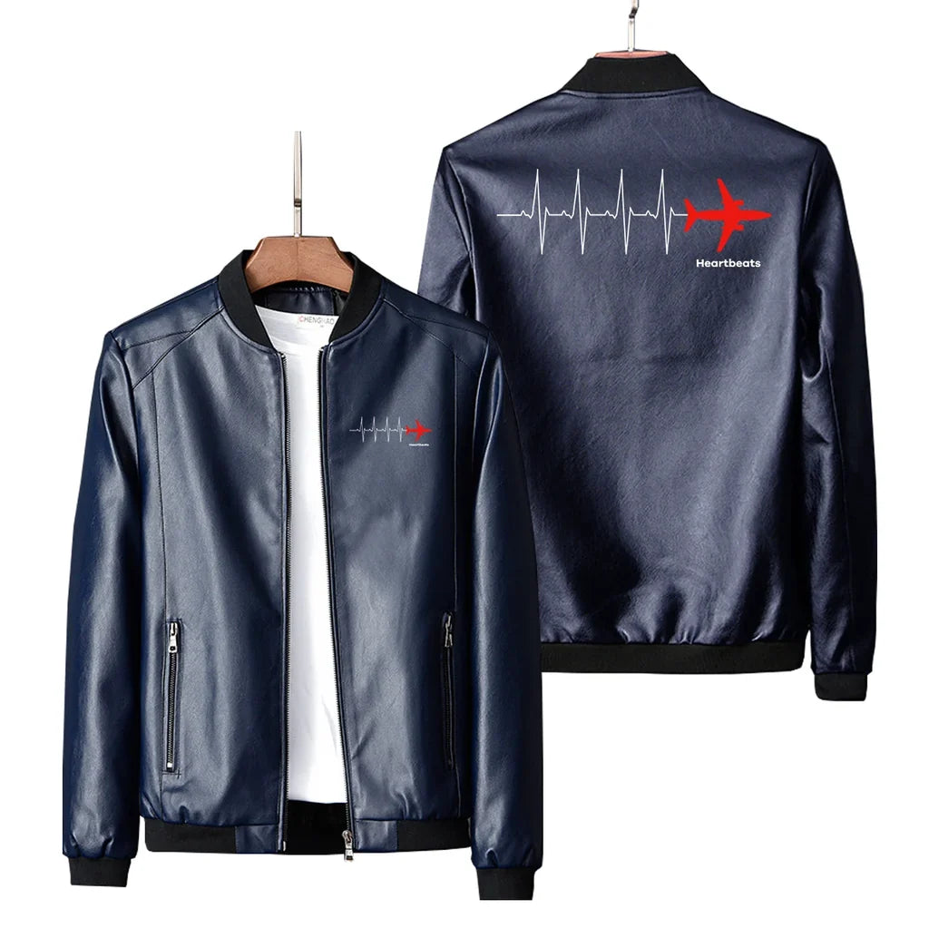 Aviation Heartbeats Leather Jacket - view 4