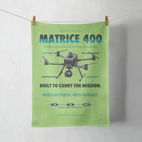 Thumbnail for DJI Matrice 400 design on light green towel