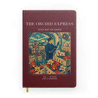 Thumbnail for VINTAGE G4233 - The Orchid Express - Designed Notebooks design on darkred