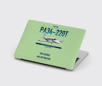 Thumbnail for Piper PA-34-220T Seneca V design on light green MacBook case