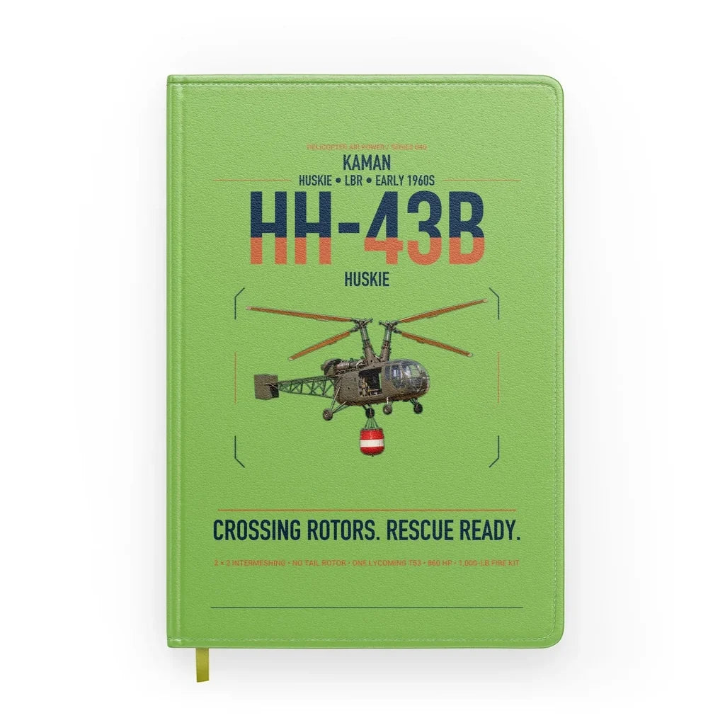 Kaman HH-43B Huskie design on light green notebook