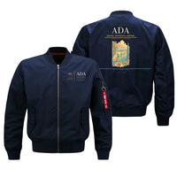 Thumbnail for Adana Sakirpasa Airport (ADA) design on blue bomber jacket
