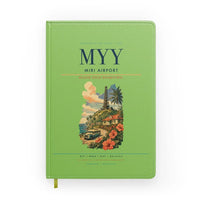 Thumbnail for Miri Airport (MYY) design on light green notebook