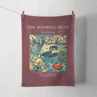 Thumbnail for VINTAGE G4183 - The Mooring Buoy - Designed Towels design on darkred
