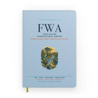 Thumbnail for Fort Wayne International Airport (FWA) design on light blue notebook