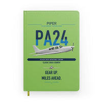 Thumbnail for Piper PA-24-250 Comanche 250 design on light green notebook