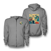 Thumbnail for VINTAGE G4298 - The Youngest License - Premium Zipped Hoodie design on gray