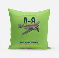 Thumbnail for Focke-Wulf Fw 190A-8 design on light green pillow