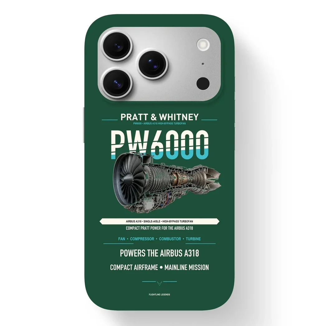 PW6000 Case design on dark green iphone case