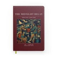 Thumbnail for VINTAGE G4149 - The Midnight Relay - Designed Notebooks design on darkred