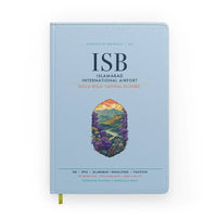 Thumbnail for Islamabad International Airport (ISB) design on light blue notebook