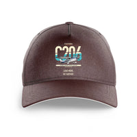 Thumbnail for Cessna 206 Stationair design on brown printed hat