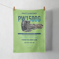 Thumbnail for PW1500G design on light green towel