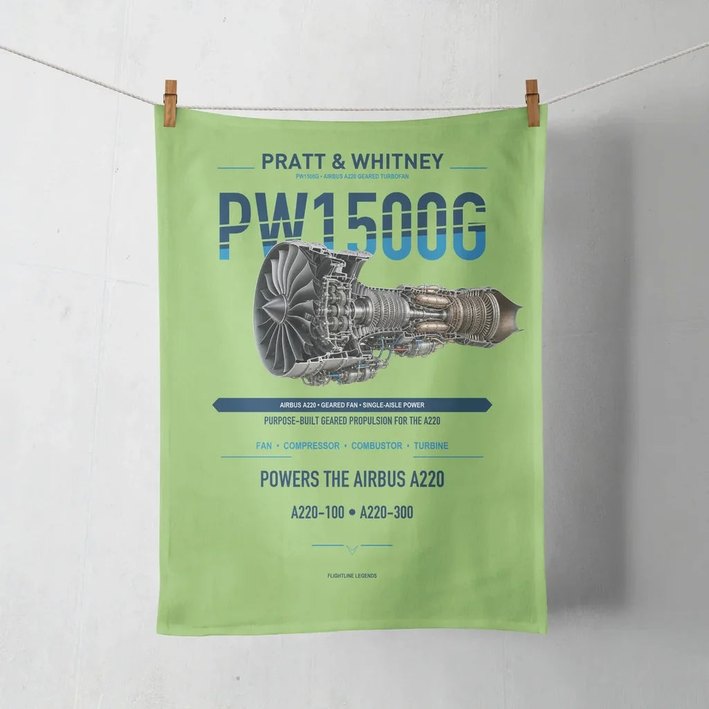 PW1500G design on light green towel