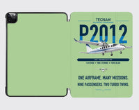 Thumbnail for Tecnam P2012 Traveller design on light green ipad tablet case