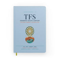 Thumbnail for Tenerife South Airport (TFS) design on light blue notebook