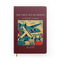 Thumbnail for VINTAGE G4228 - The First Jet Boarding - Designed Notebooks design on darkred
