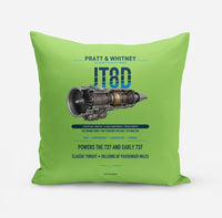 Thumbnail for JT8D design on light green pillow