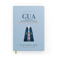 Thumbnail for Aeropuerto Internacional La Aurora (GUA) design on light blue notebook