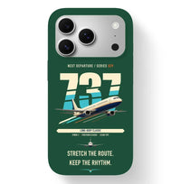 Thumbnail for Boeing 737-400 Classic design on dark green magsafe iphone case
