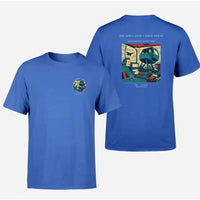 Thumbnail for VINTAGE G4462 - The Simulator's First Sweat - Double-Side T-Shirt design on blue double side t shirt
