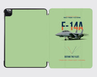 Thumbnail for F-14A Tomcat Defend The Fleet design on light green ipad tablet case