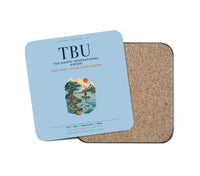 Thumbnail for Fuaʻamotu International Airport (TBU) design on light blue 1 piece coaster