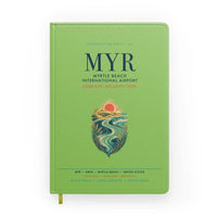 Thumbnail for Myrtle Beach International Airport (MYR) design on light green notebook