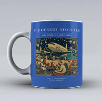 Thumbnail for VINTAGE G4090 - The Desert Stopover - Ceramic Mug design on blue