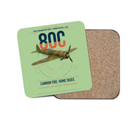 Thumbnail for IAR 80C design on light green 1 piece coaster