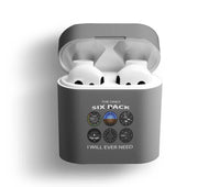 Thumbnail for The Only Six Pack I Will Ever Need AirPods plastic case - Dark Gray