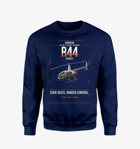 Thumbnail for Robinson R44 Raven II design on navy blue sweatshirt