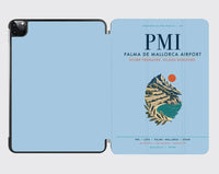 Thumbnail for Palma de Mallorca Airport (PMI) design on light blue ipad tablet case
